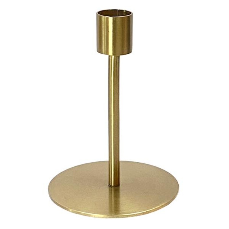 Gold Metal Taper Candle Holder, 5″