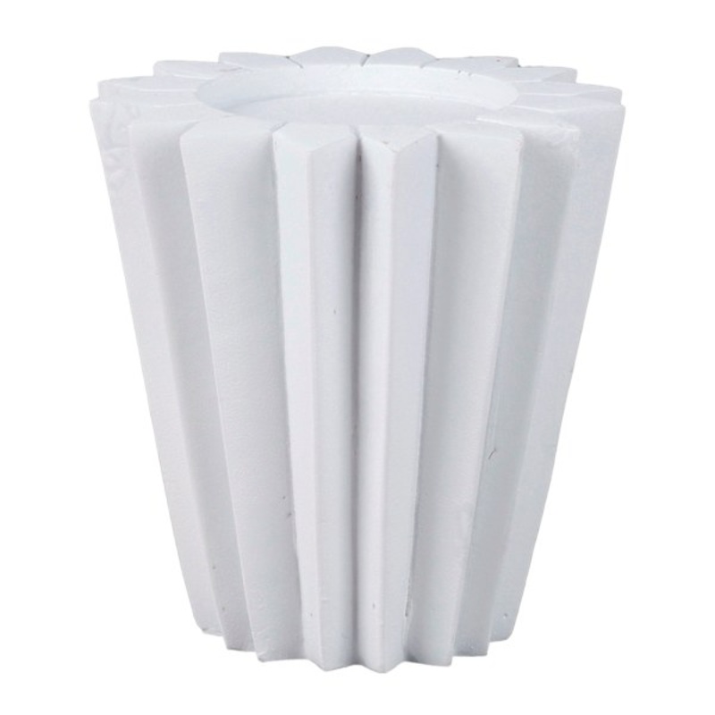 White Origami Design Tealight Candle Holder, 4″