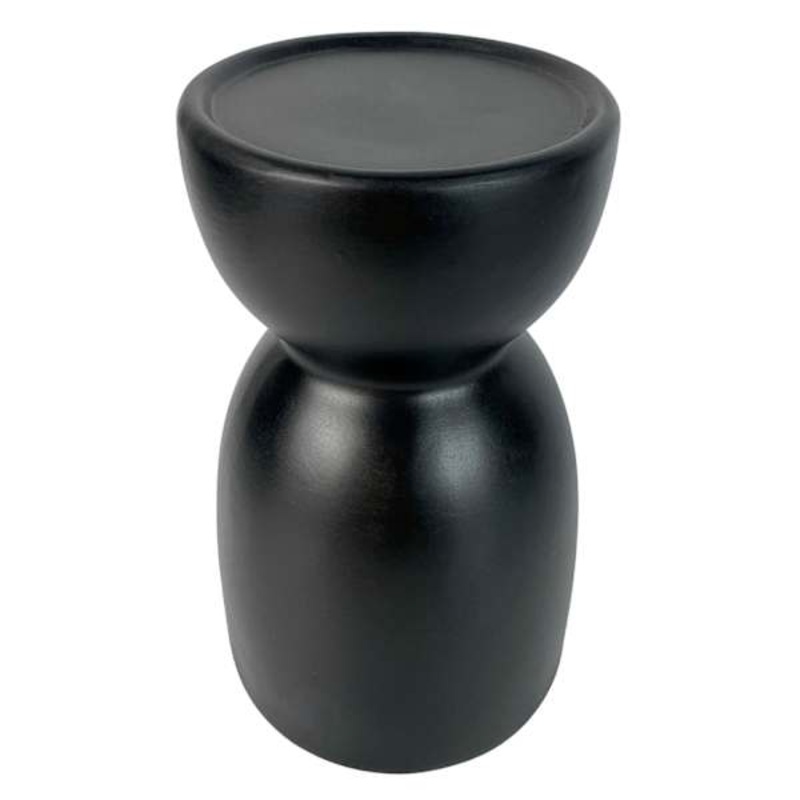 Black Ceramic Candle Holder, 5×8