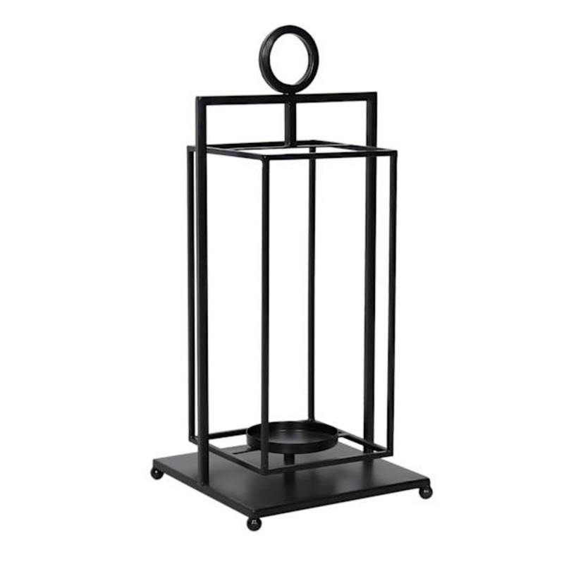 Black Metal Lantern, 20″