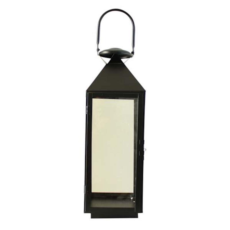 Black Metal Lantern, 21″