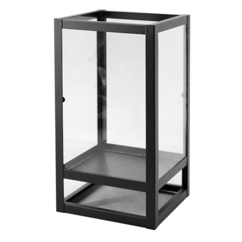 Black Metal Lantern, 9″