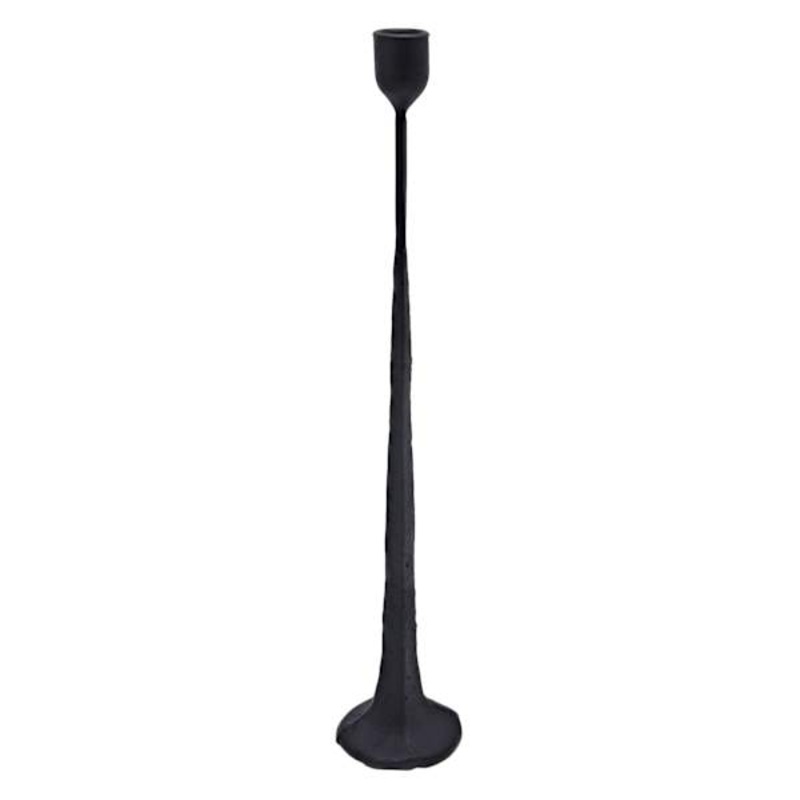 Black Metal Taper Candle Holder, 17″