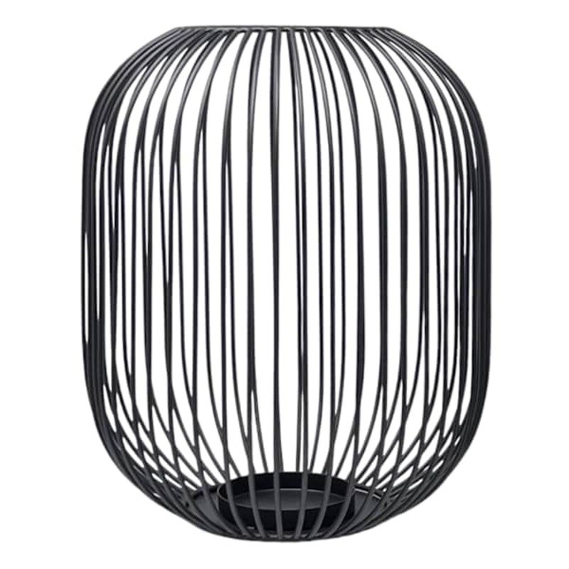 Black Metal Wire Lantern, 13″