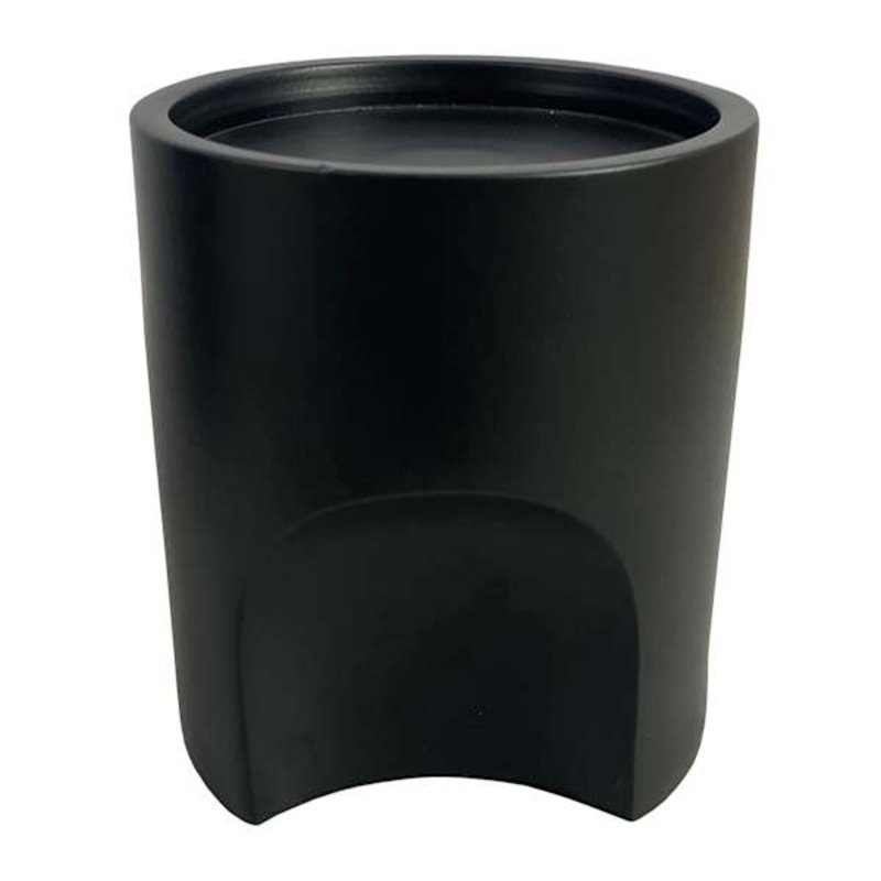 Black Pillar Candle Holder, 4″