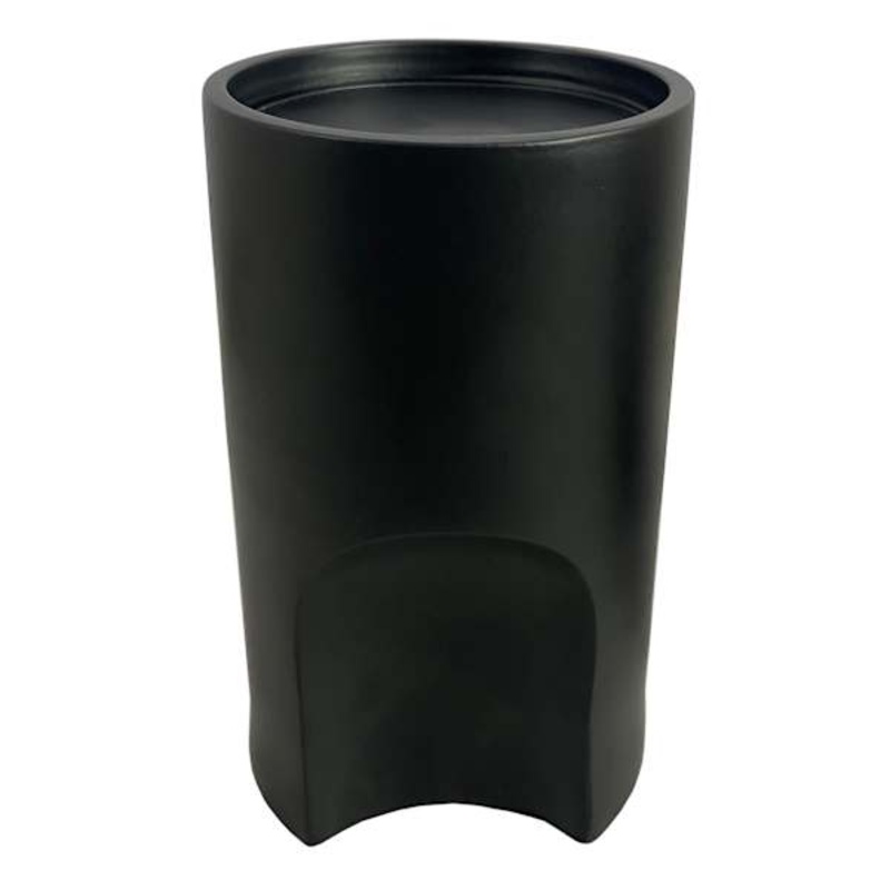 Black Pillar Candle Holder, 6″