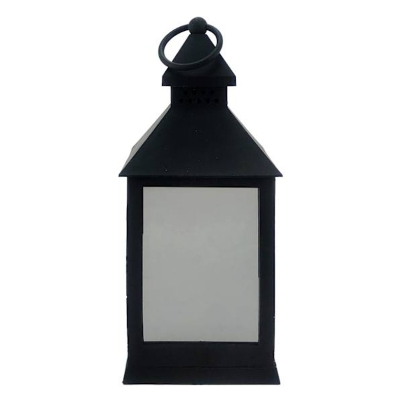 Black String LED Lantern, 9.5″