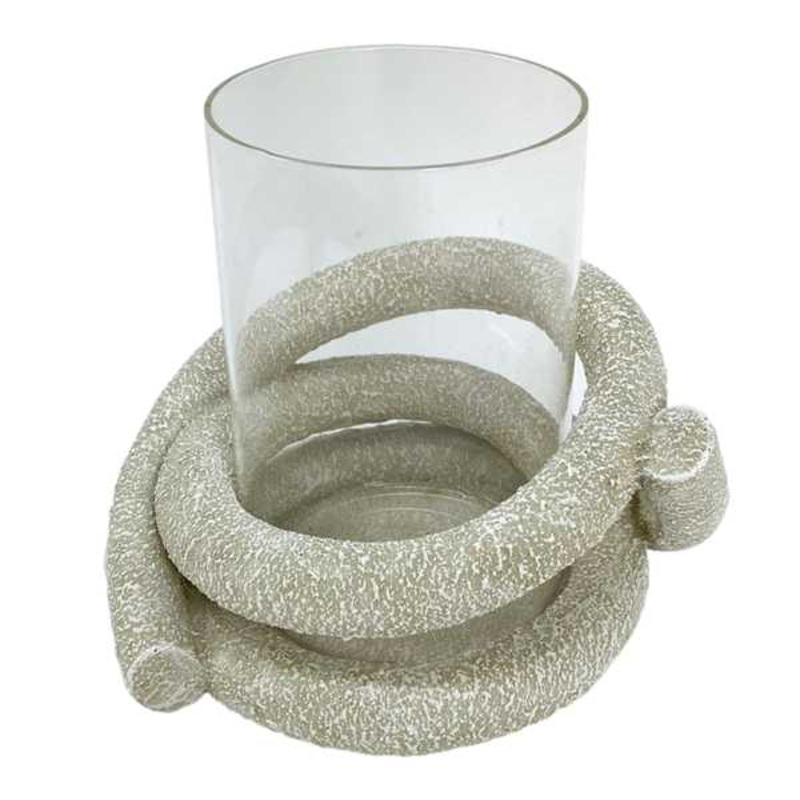 Candle Holder with Glass, 6.7″