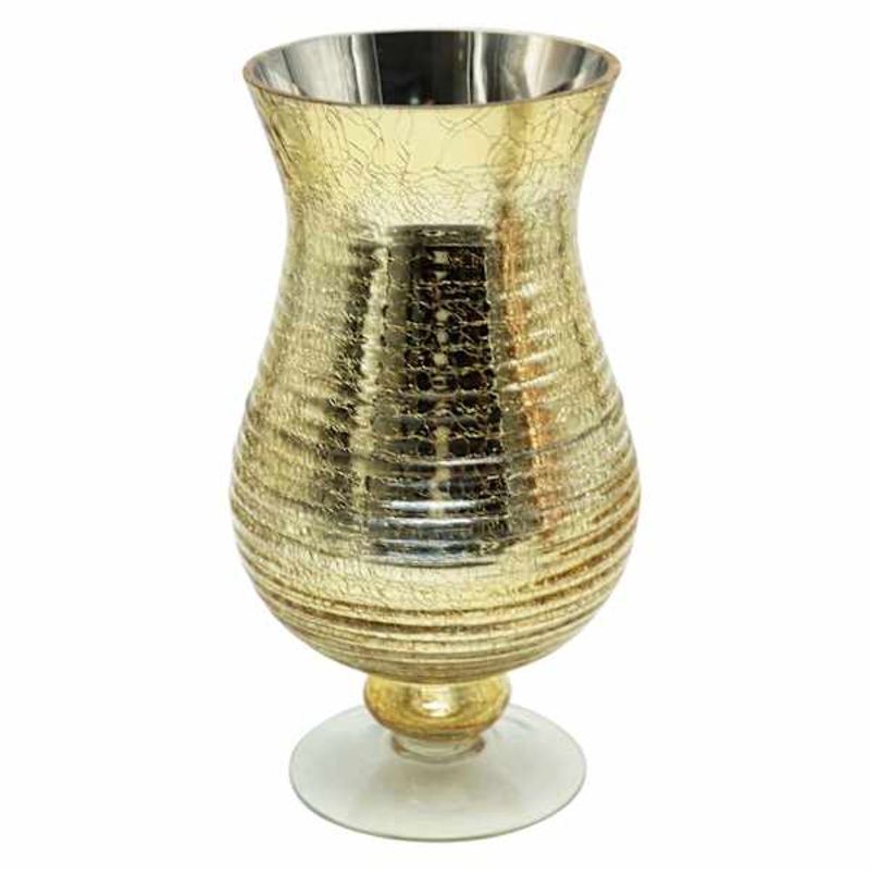 Champagne Glass Hurricane Candle Holder, 10″
