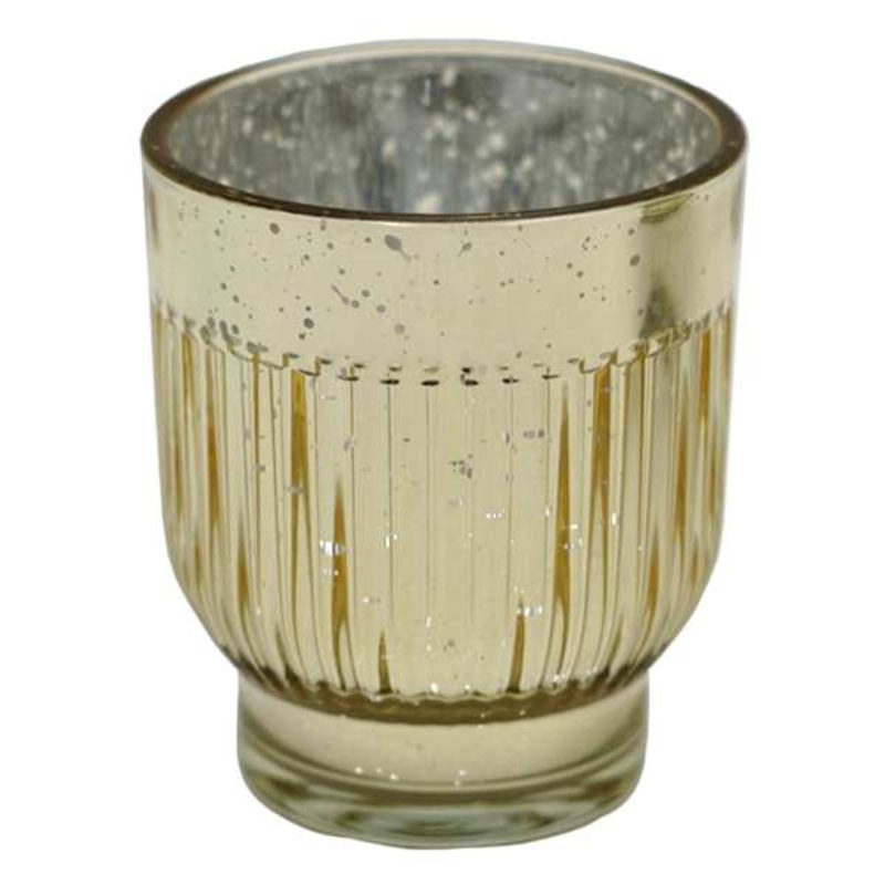 Champagne Glass Votive Candle Holder, 3″