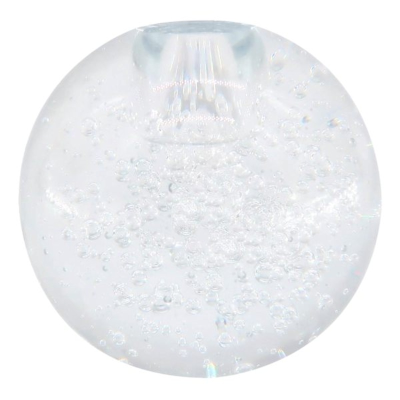 Clear Crystal Ball Taper Candle Holder, 3″