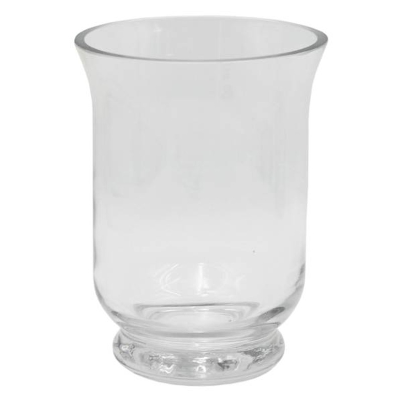 Clear Glass Hurricane Candle Holder, 6″