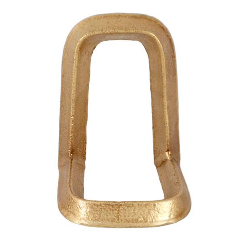 1-Piece Gold Metal Modern Bookend, 6″