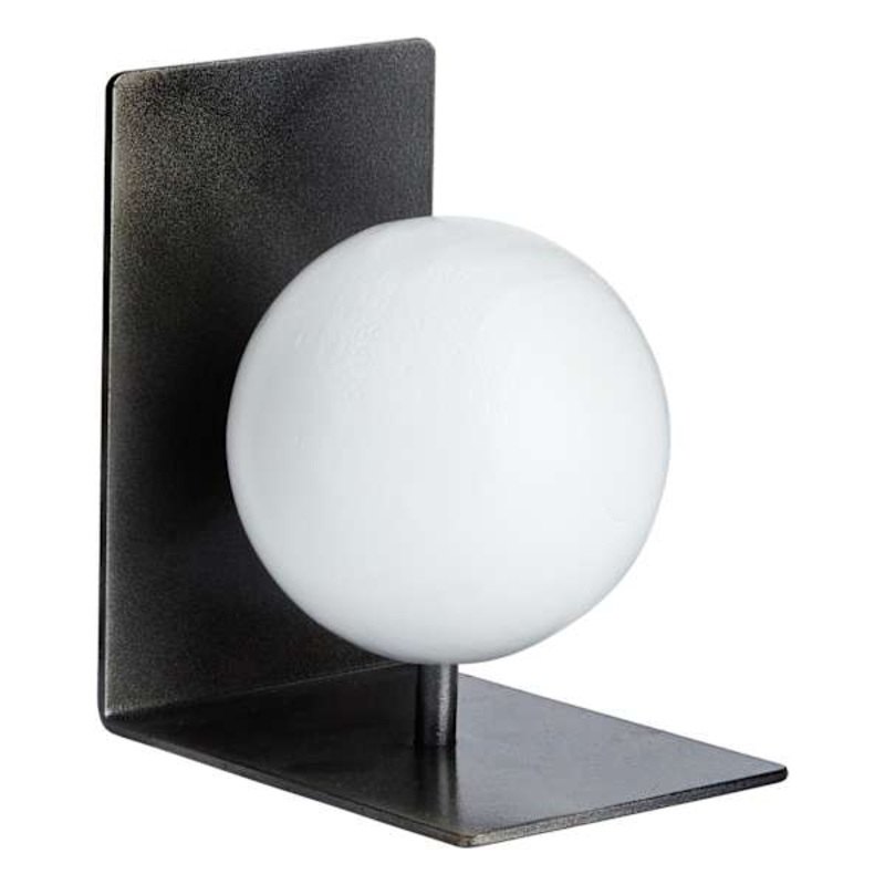 1-Piece Metal Sphere Bookend, 6″
