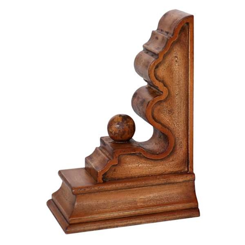 1-Piece Wood Bookend, 8″