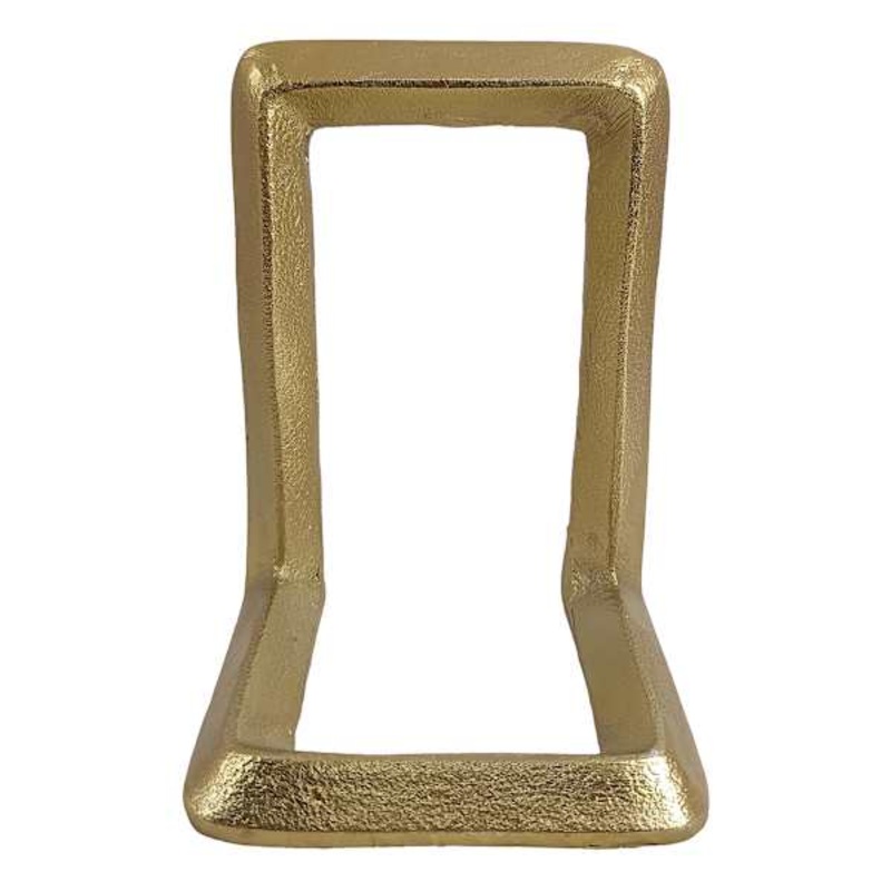 Gold Metal Modern Bookend, 6″
