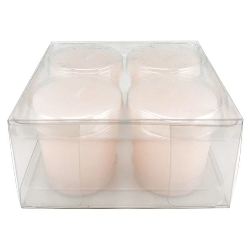 4-Pack Pink Unscented Votive Candles