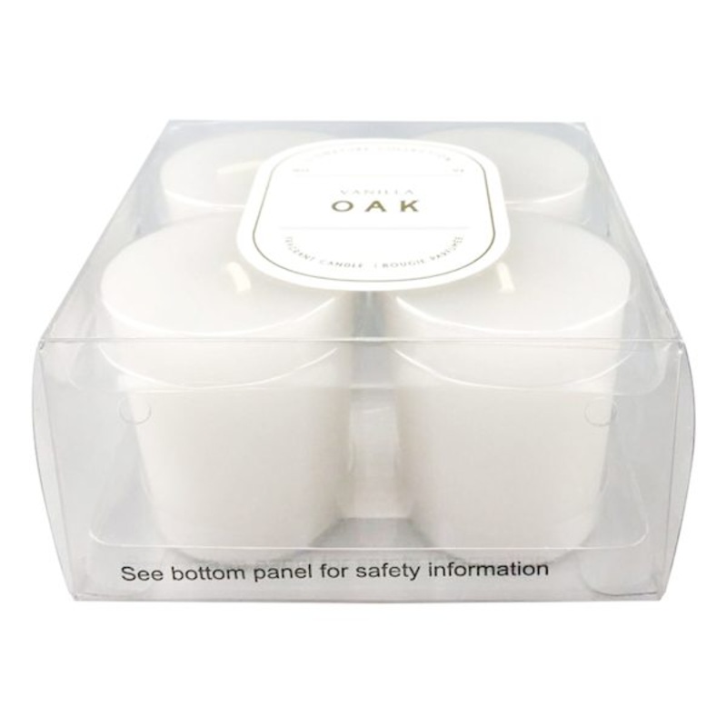 4-Pack Vanilla Oak Scented Votive Candles
