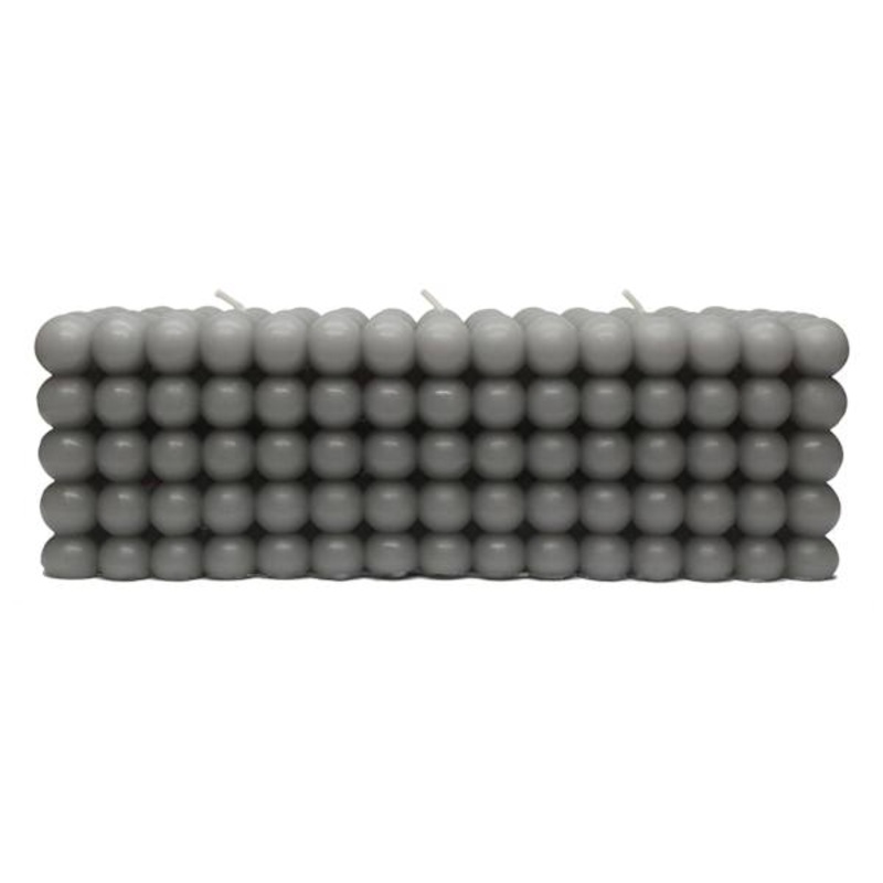 Crosby St. Grey Unscented Bubble Bar Candle, 3x3x8