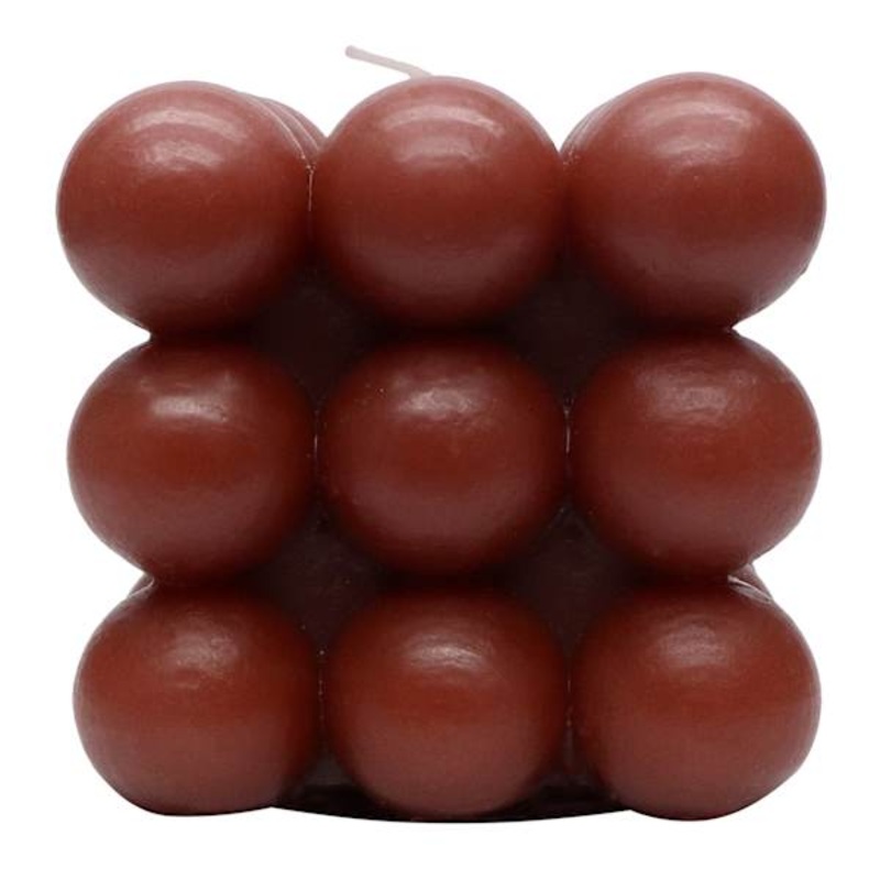 Crosby St. Red Unscented Bubble Candle, 3″