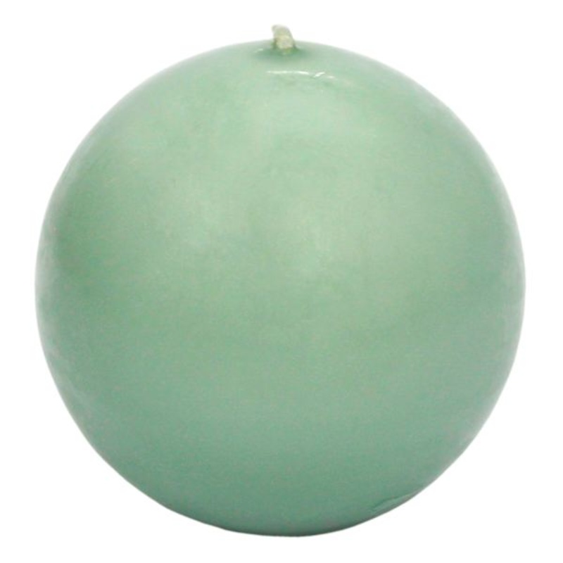Green Unscented Overdip Sphere Candle, 3″