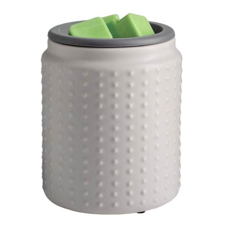 Grey Hobnail Flip Dish Fragrance Wax Warmer