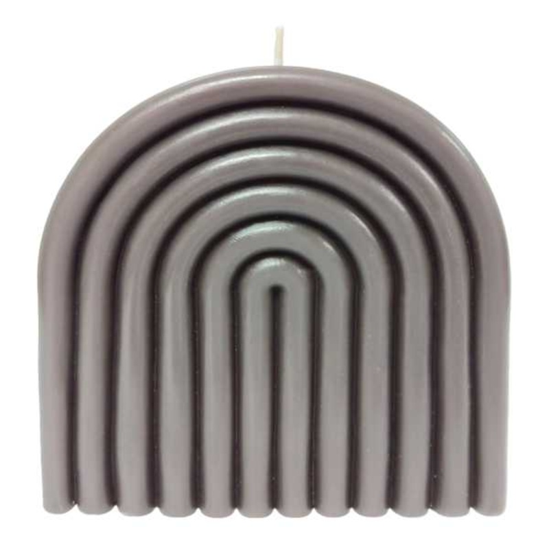 Grey Unscented Rainbow Arch Candle, Large