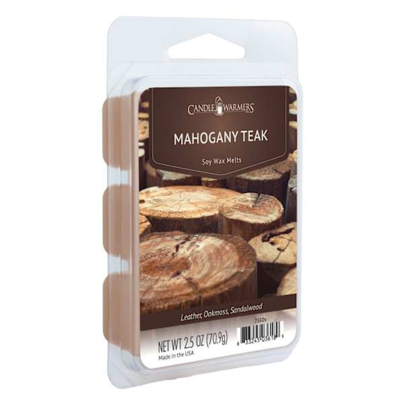 Mahogany Teak Scented Wax Melts, 2.5oz