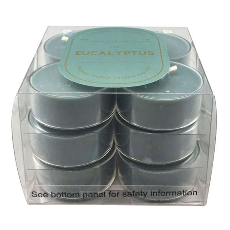 12-Pack Fig Eucalyptus Scented Tealight Candles