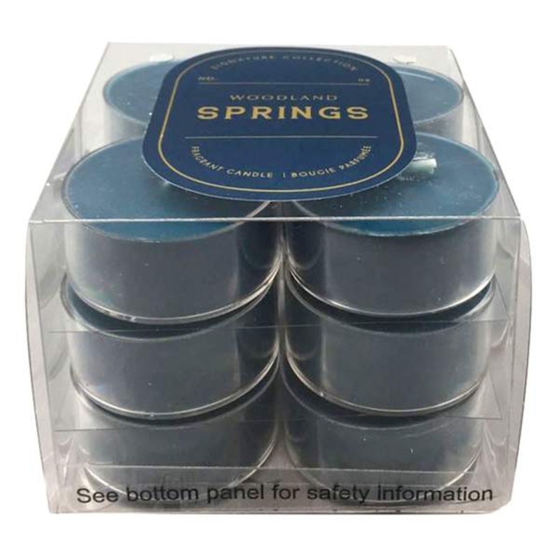 12-Pack Woodland Springs Scented Tealight Candles