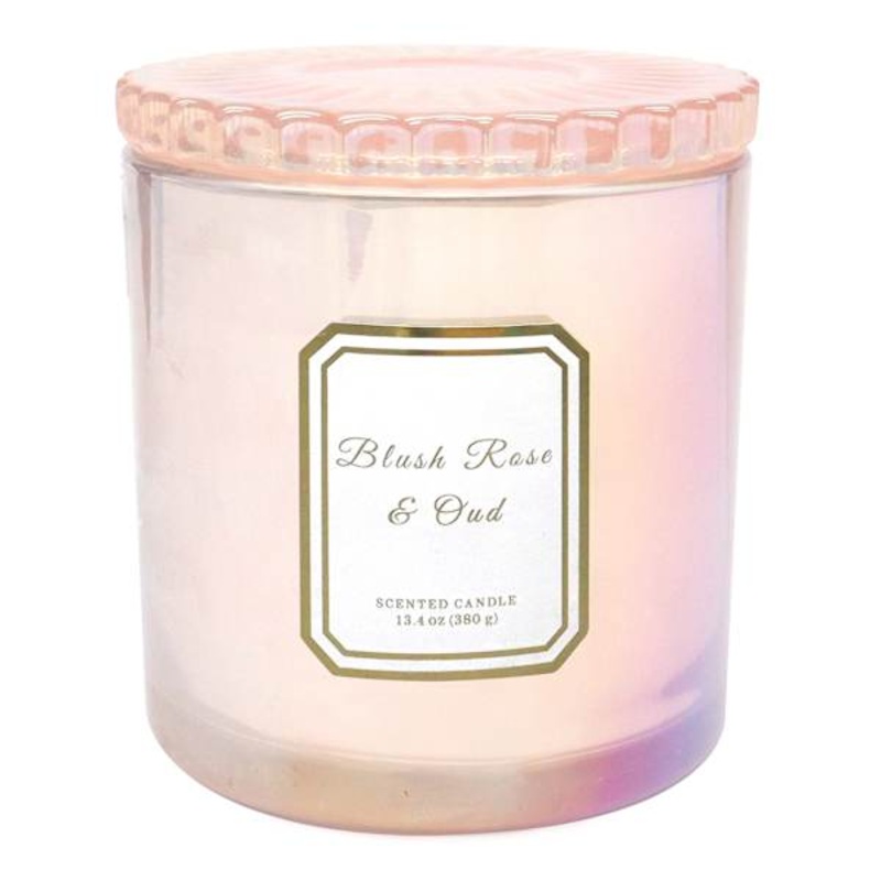 Blush Rose & Oud Scented Jar Candle, 13.4oz