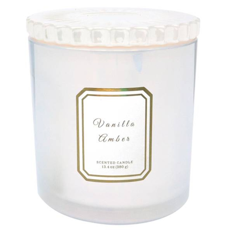 Vanilla Amber Scented Jar Candle, 13.4oz