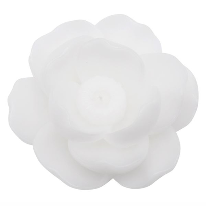 White Flower Shaped Candle