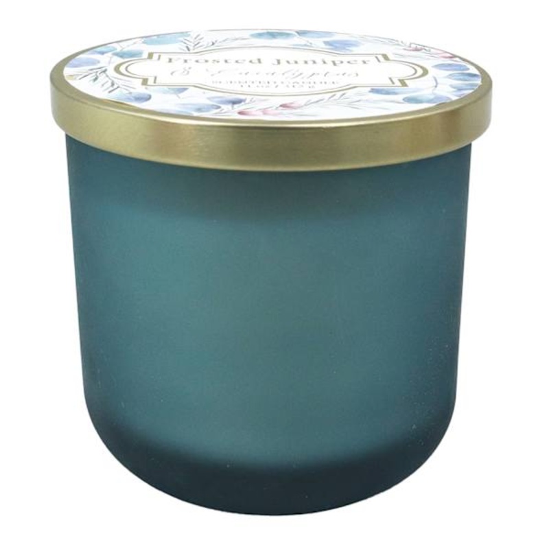 Frosted Juniper & Eucalyptus Scented Jar Candle, 11oz