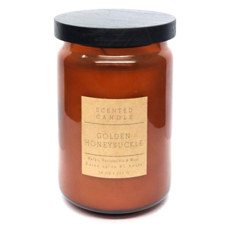 Golden Honeysuckle Scented Jar Candle, 18oz