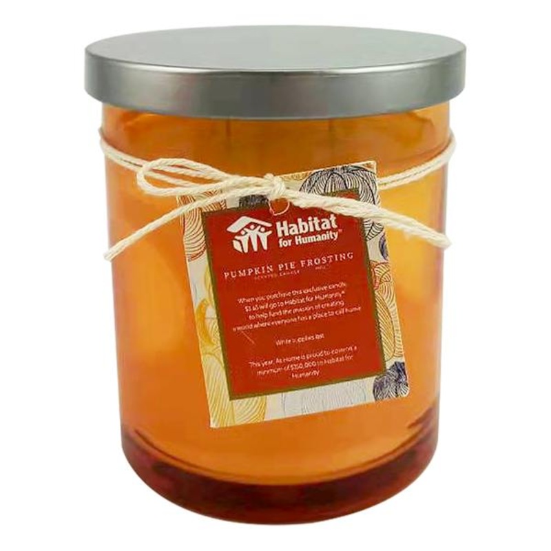 Habitat for Humanity Pumpkin Pie Frosting Scented Jar Candle, 11oz