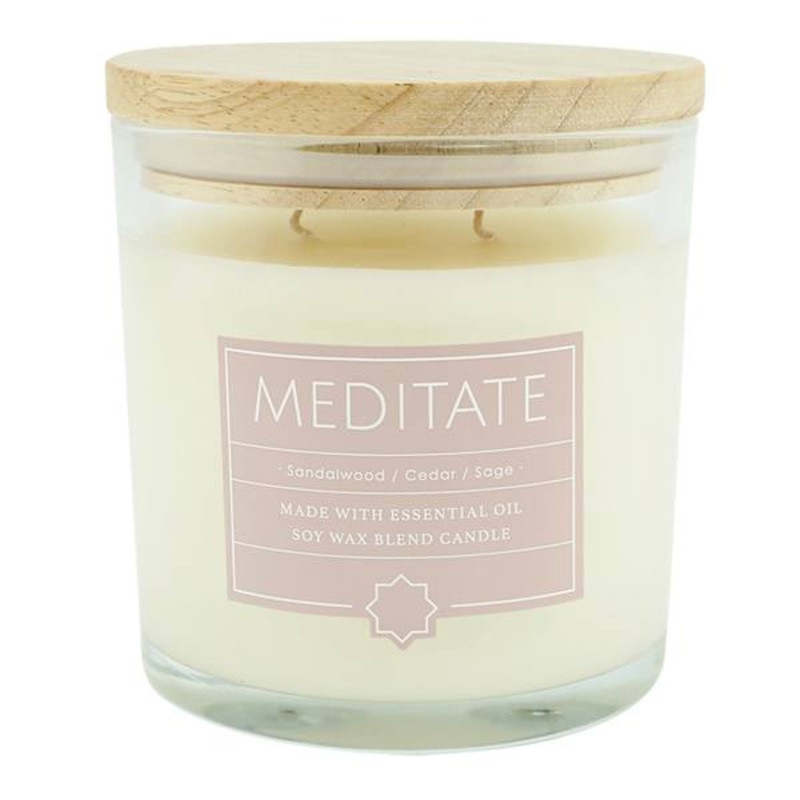 Meditate Scented Glass Jar Candle, 13oz