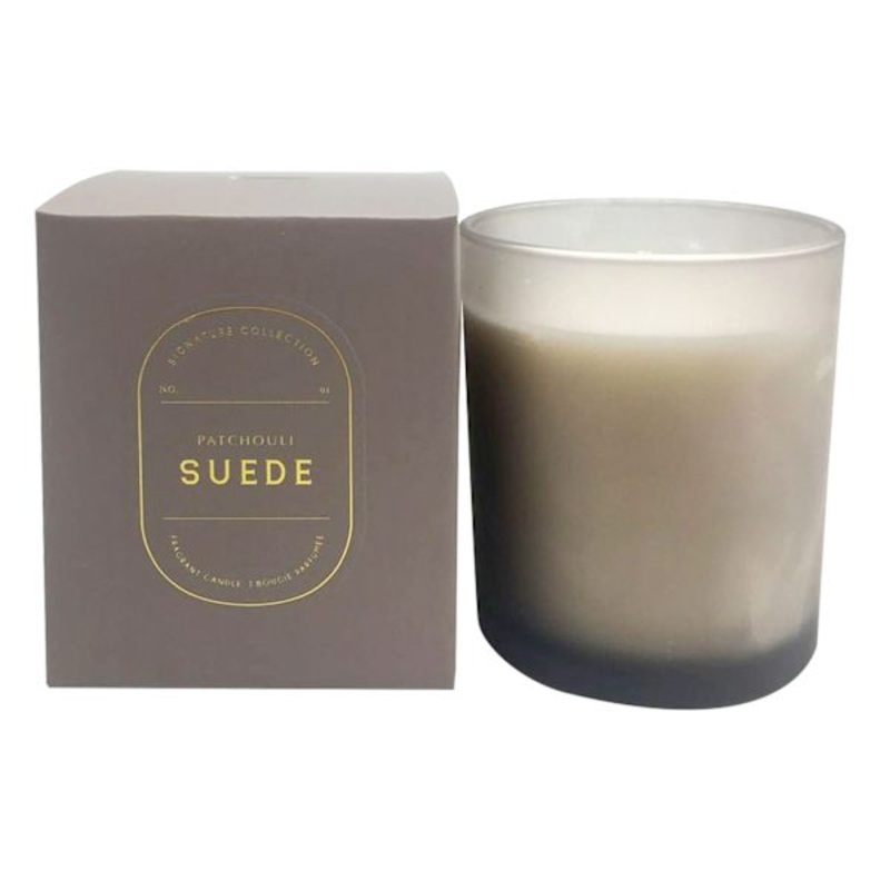 Patchouli Suede Scented Box Jar Candle, 10oz