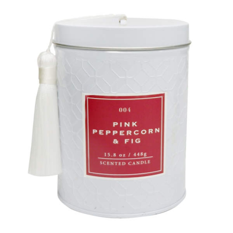 Pink Peppercorn & Fig Scented Tin Jar Candle, 15.8oz