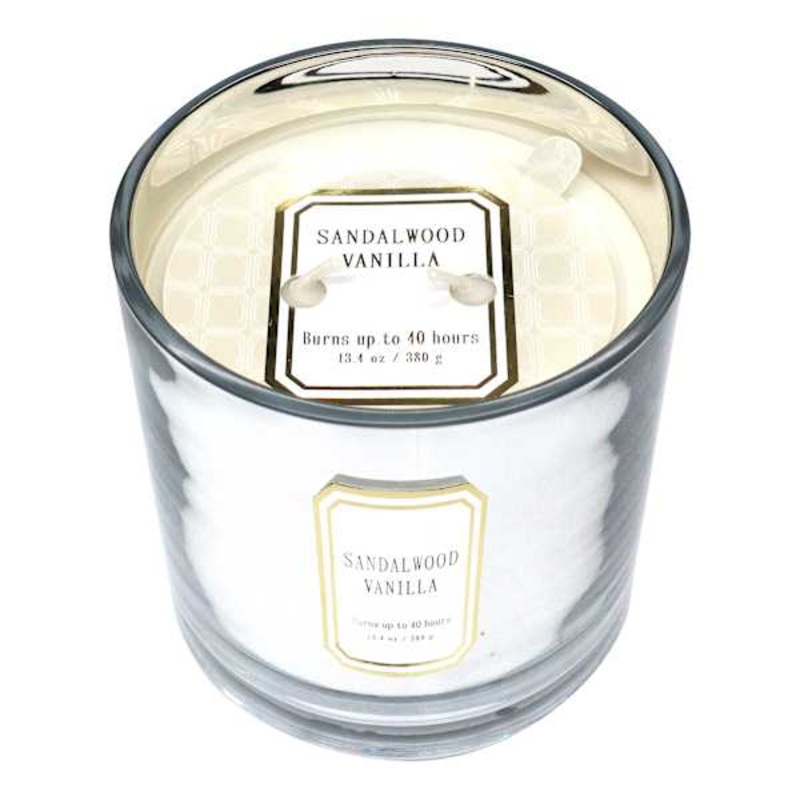 Sandalwood Vanilla Scented Jar Candle, 13.4oz