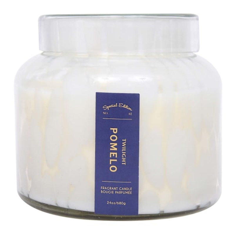 Twilight Pomelo Scented Confetti Glass Jar Candle, 24oz