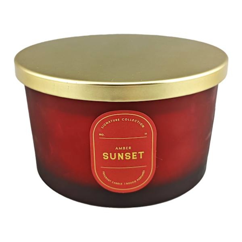 Amber Sunset Scented Jar Candle, 16oz