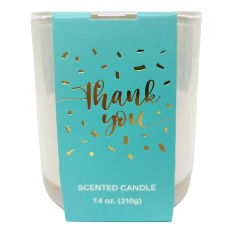 Blue Thank You Scented Jar Candle, 7.4oz