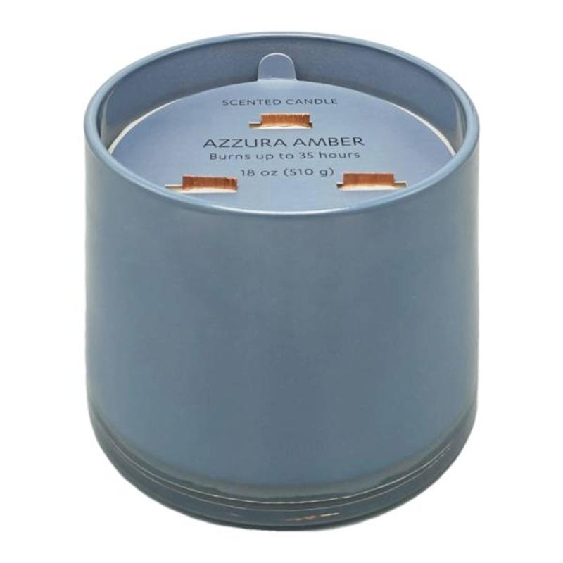 Crosby St. Azzura Amber Scented Wood Wick Jar Candle, 18oz