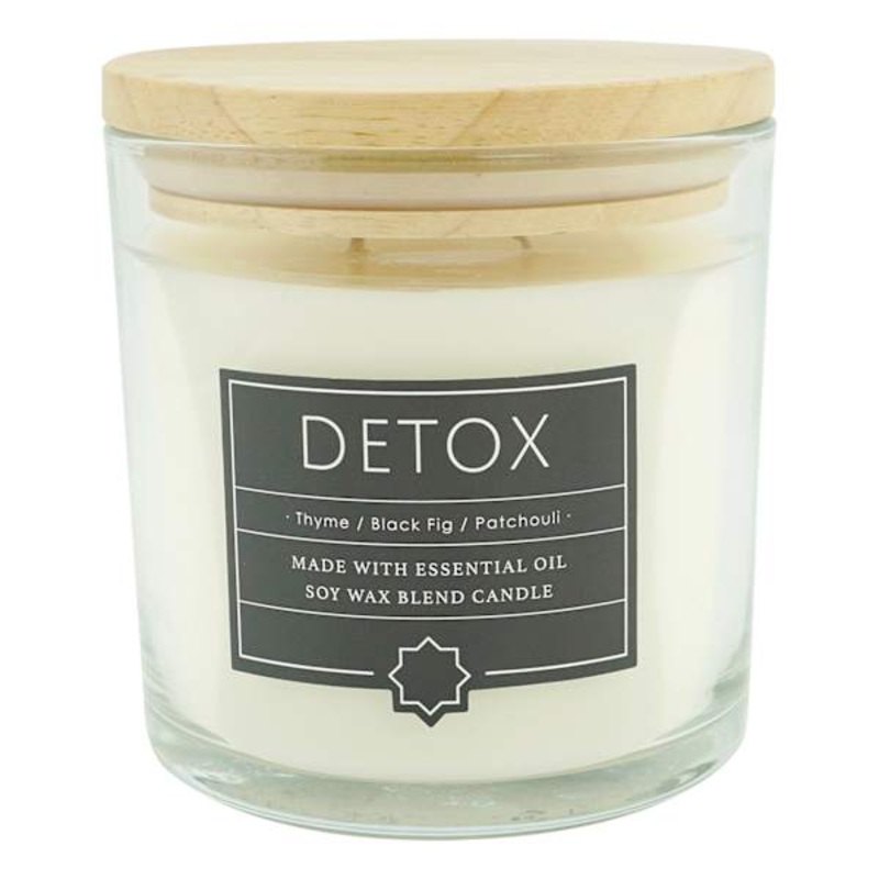 Detox Scented Glass Jar Candle, 13oz