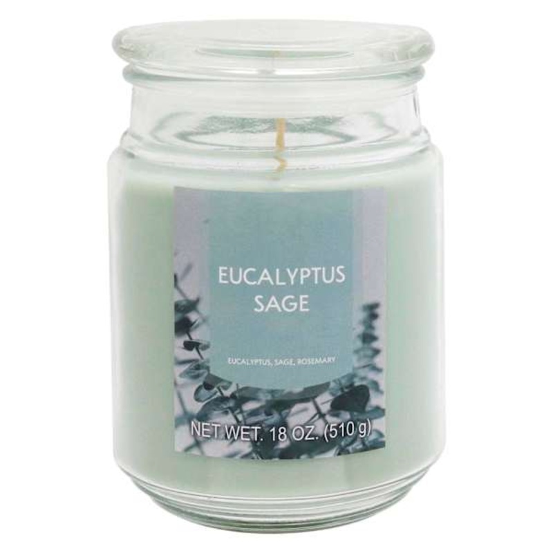 Eucalyptus Sage Scented Jar Candle, 18oz