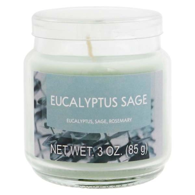 Eucalyptus Sage Scented Jar Candle, 3oz