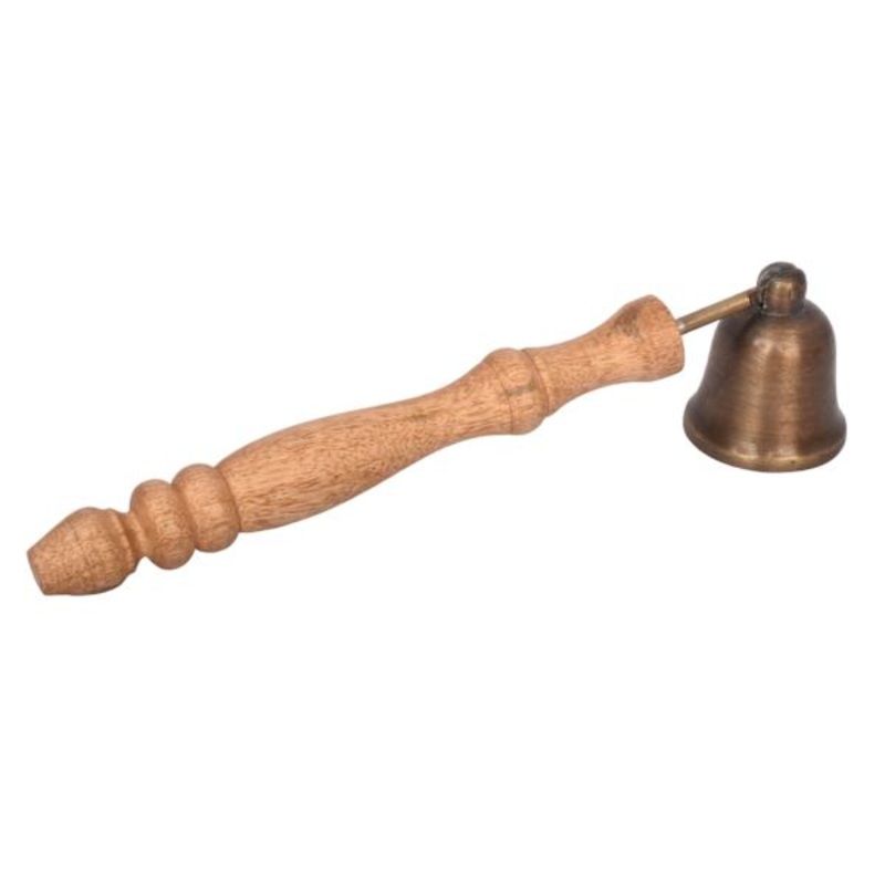 Rustic Natural Wooden Handle Candle Snuffer