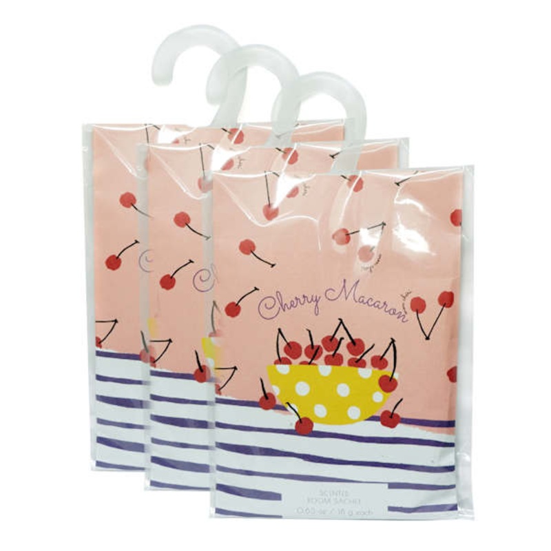 3-Pack Cherry Macaron Scented Sachets