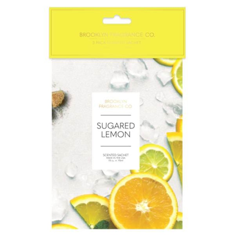 3-Pack Sugared Lemon Scented Sachets